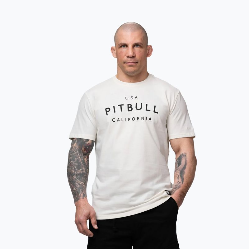 Vyriški marškinėliai Pitbull USA CAL Big Logo white