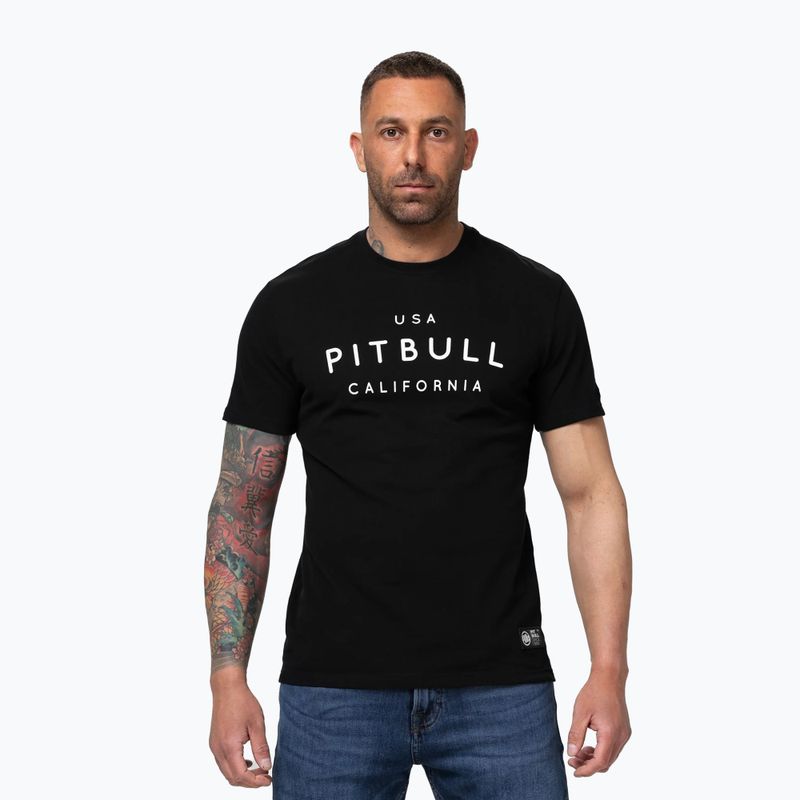 Vyriški marškinėliai Pitbull USA CAL Big Logo black