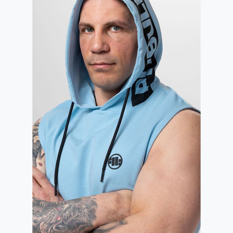 Vyriškas treniruočių džemperis Pitbull Mercado Hilltop Sleeveless Hooded light blue 5