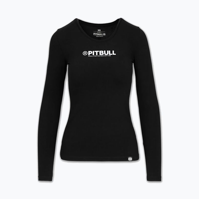 Moteriški marškinėliai ilgomis rankovėmis Pitbull R Slim Fit black 5