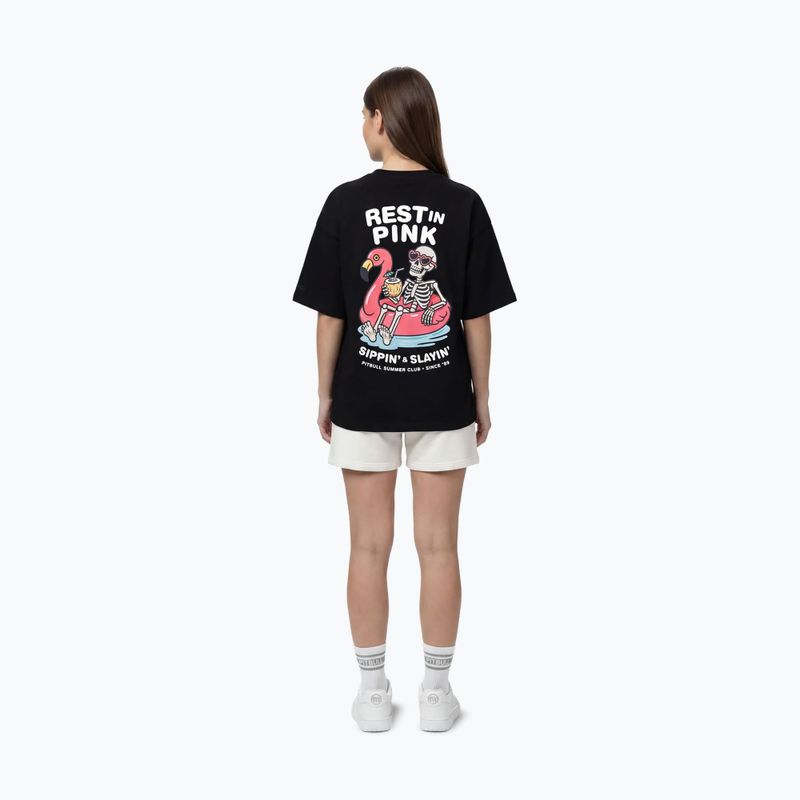 Moteriški marškinėliai Pitbull Rest In Pink Oversize black 4