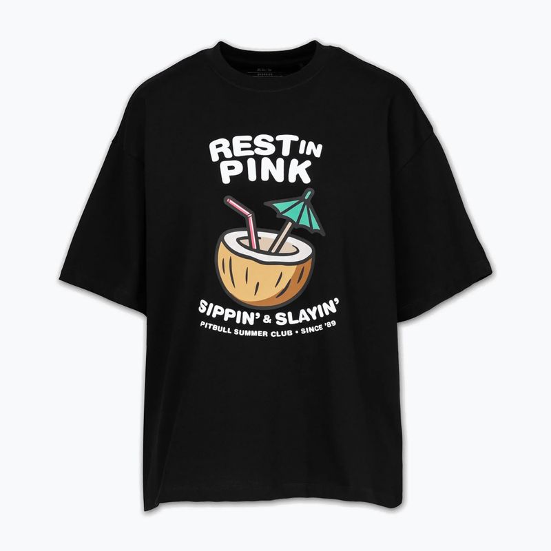 Moteriški marškinėliai Pitbull Rest In Pink Oversize black 5