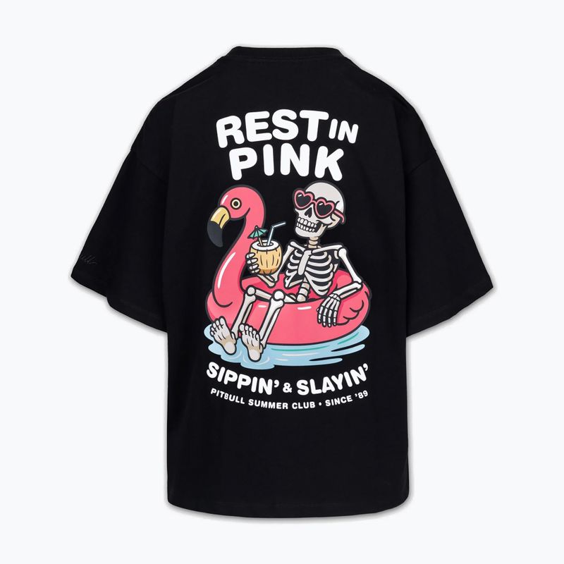 Moteriški marškinėliai Pitbull Rest In Pink Oversize black 6