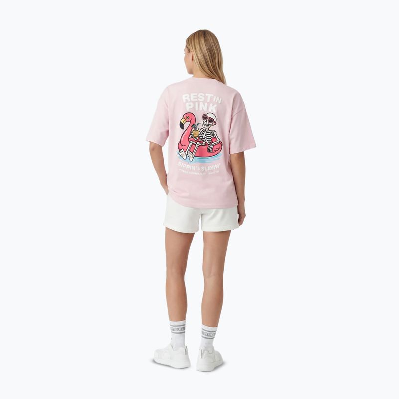 Moteriški marškinėliai Pitbull Rest In Pink Oversize strawberry cream 3