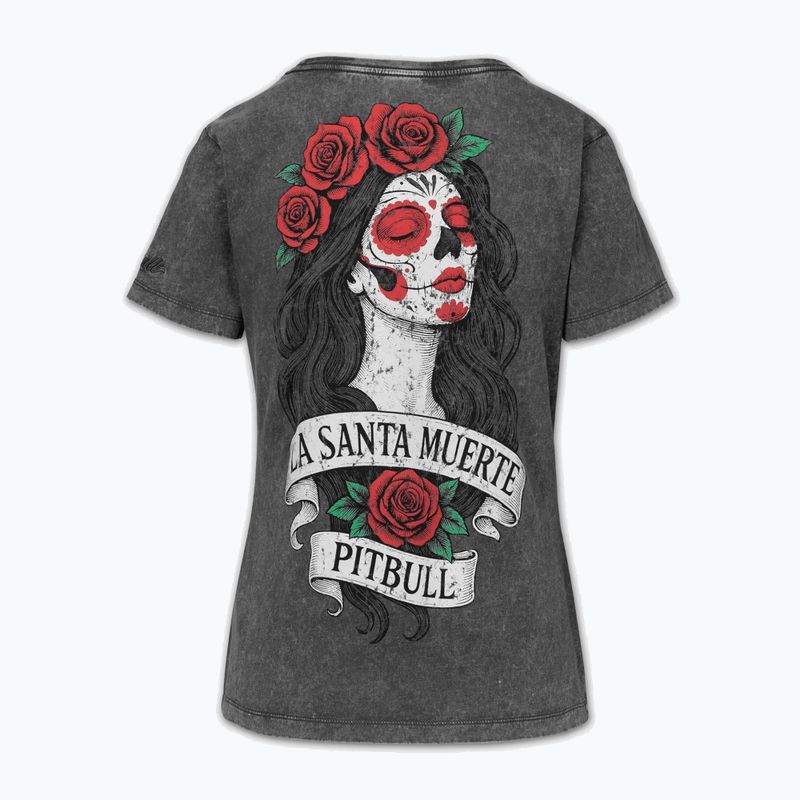 Moteriški marškinėliai Pitbull Santa Muerte graphite 5
