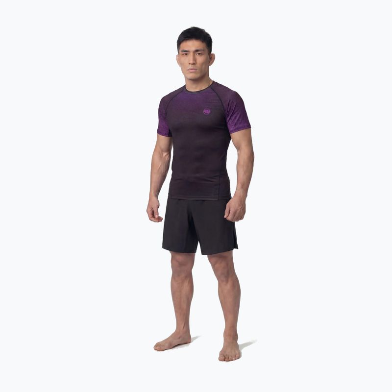 Vyriški marškinėliai Pitbull Belt Rashguard purple 2