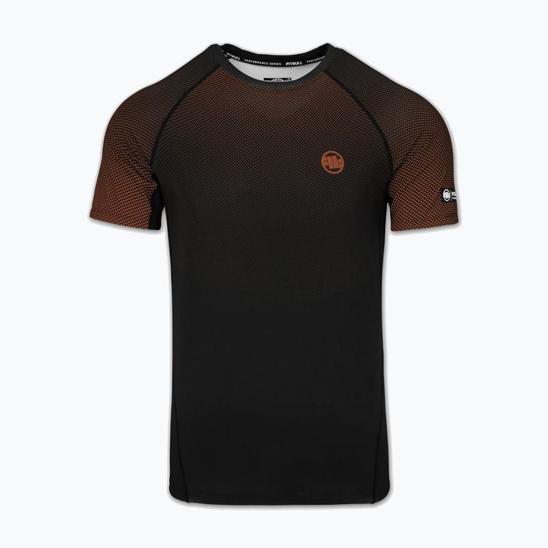 Vyriški marškinėliai Pitbull Belt Rashguard brown 3
