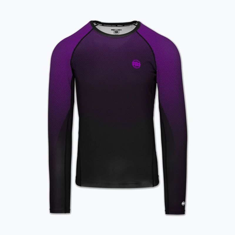 Vyriškas ilgomis rankovėmis rashguardas Pitbull Belt Rashguard purple 3