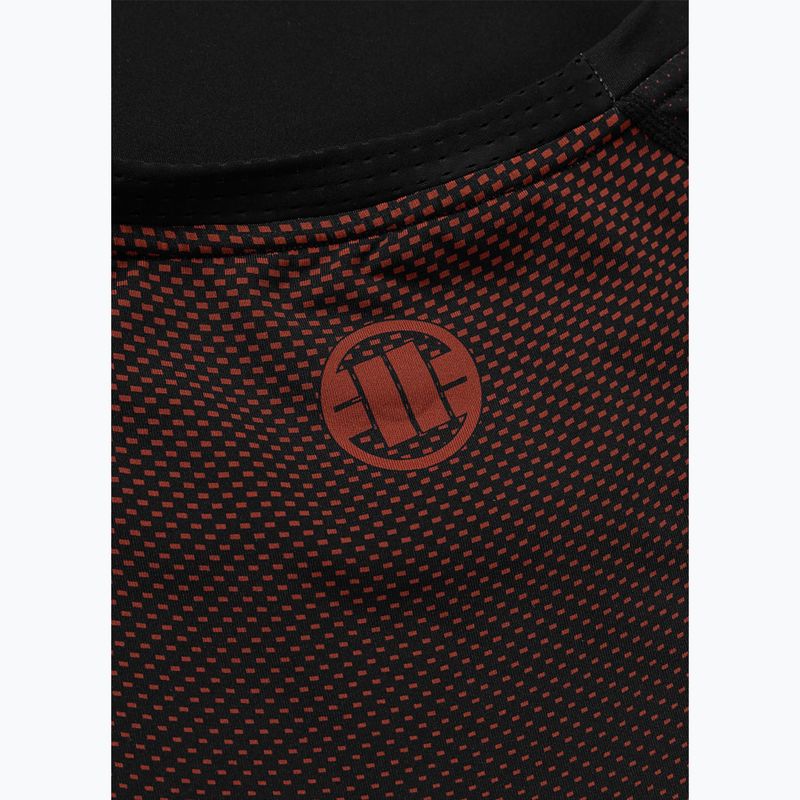 Vyriškas ilgomis rankovėmis rashguardas Pitbull Belt Rashguard brown 7