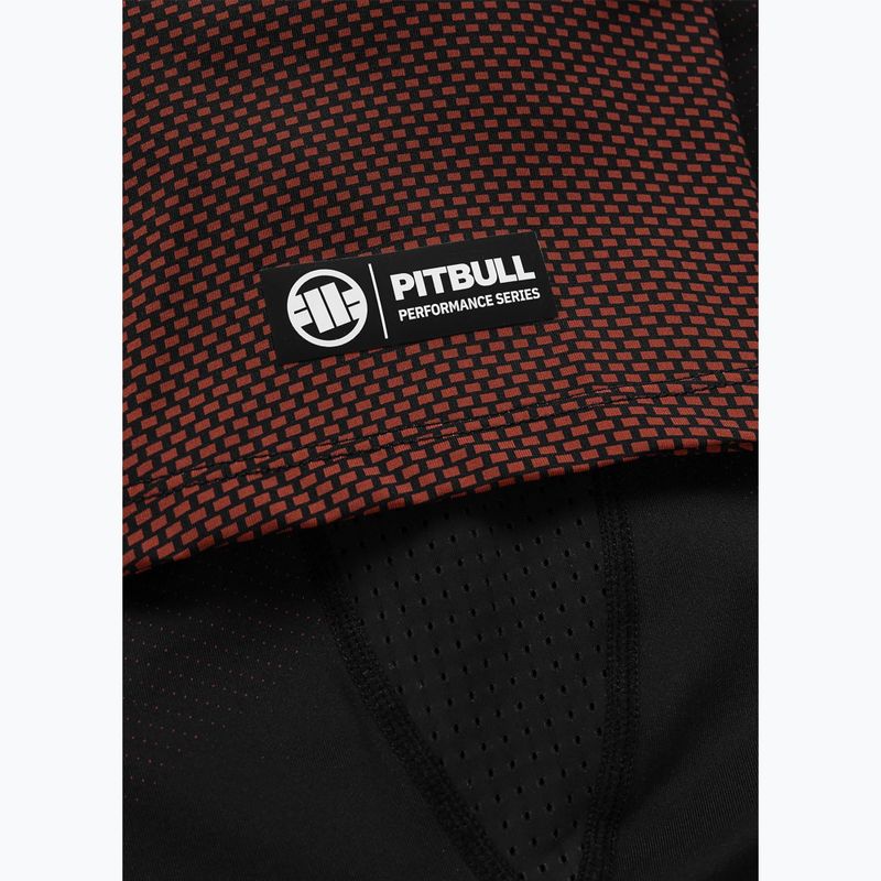 Vyriškas ilgomis rankovėmis rashguardas Pitbull Belt Rashguard brown 9