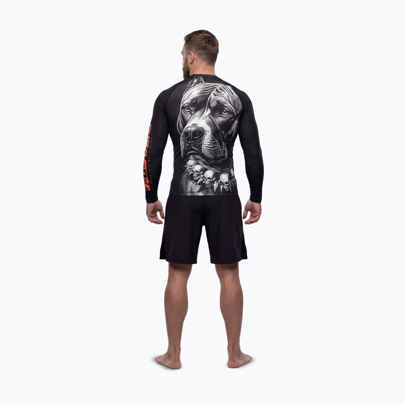 Vyriškas ilgomis rankovėmis rashguardas Pitbull Blacky Rashguard 3