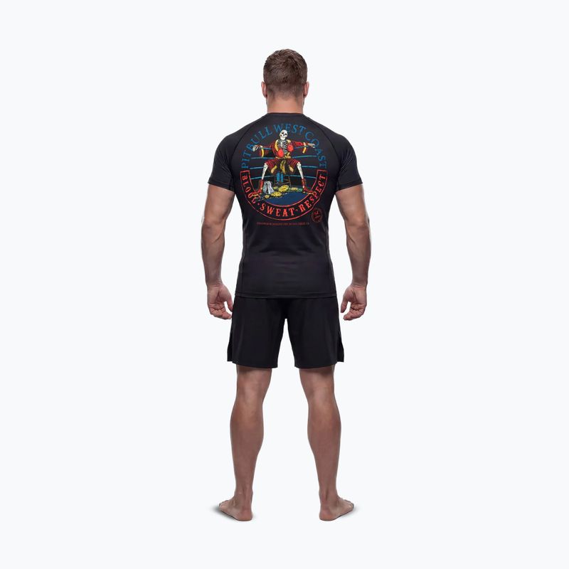 Vyriškas ilgomis rankovėmis rashguardas Pitbull Champion Bloodline Rashguard black 3