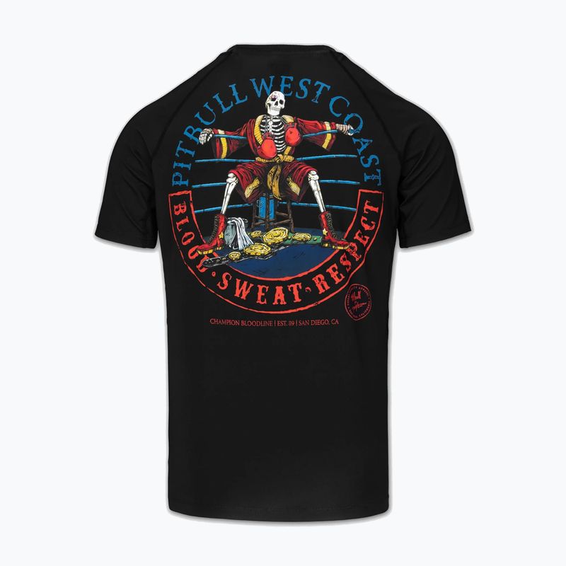Vyriškas ilgomis rankovėmis rashguardas Pitbull Champion Bloodline Rashguard black 6