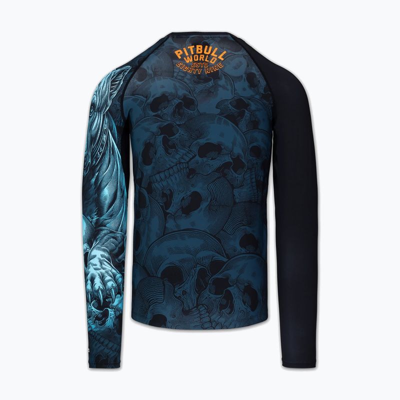Vyriškas ilgomis rankovėmis rashguardas Pitbull Guardian Angel Rashguard black 4
