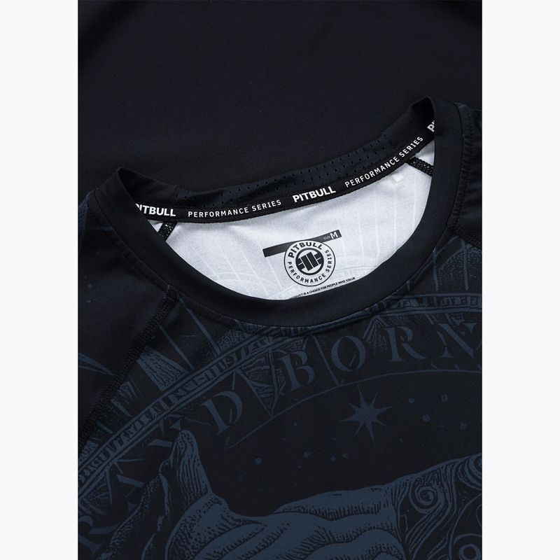 Vyriški marškinėliai Pitbull World Rashguard black 6