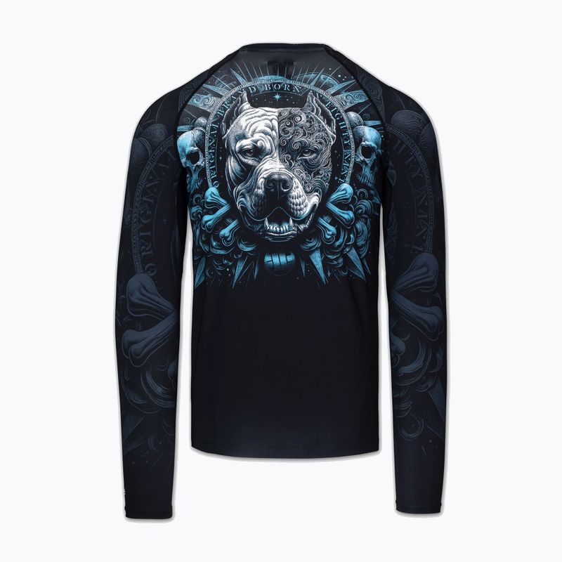 Vyriškas ilgomis rankovėmis rashguardas Pitbull World Rashguard black 6