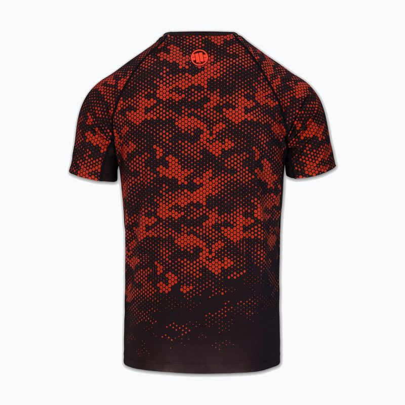 Vyriški marškinėliai Pitbull Hex Camo Hilltop Rashguard red 4