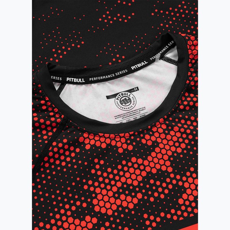 Vyriški marškinėliai Pitbull Hex Camo Hilltop Rashguard red 5