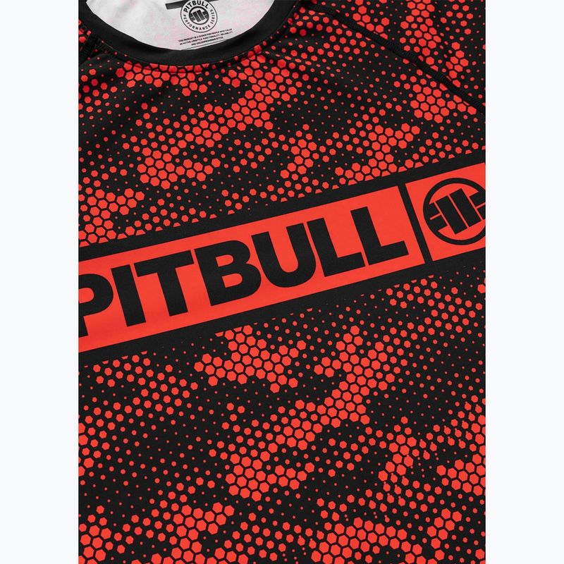Vyriški marškinėliai Pitbull Hex Camo Hilltop Rashguard red 6