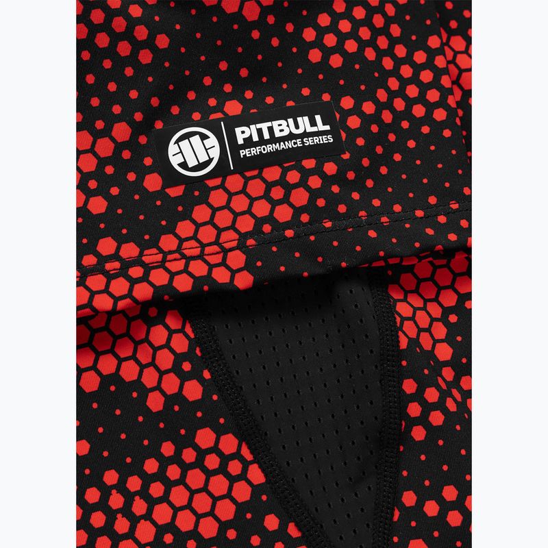 Vyriški marškinėliai Pitbull Hex Camo Hilltop Rashguard red 8