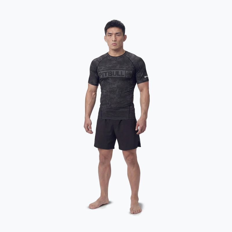 Vyriški marškinėliai Pitbull Hex Camo Hilltop Rashguard olive 2