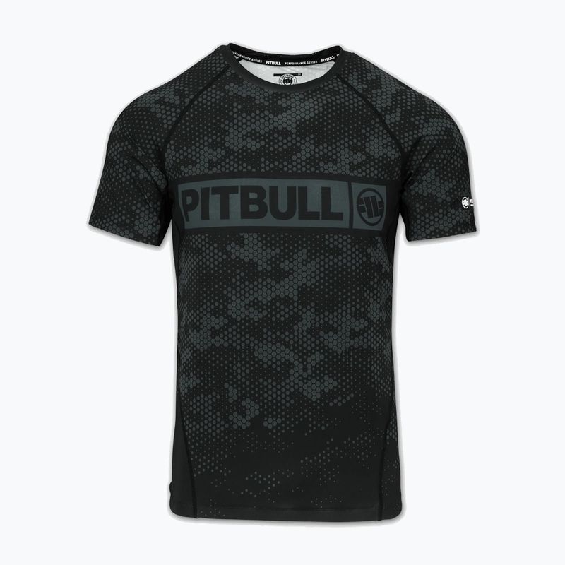 Vyriški marškinėliai Pitbull Hex Camo Hilltop Rashguard olive 3