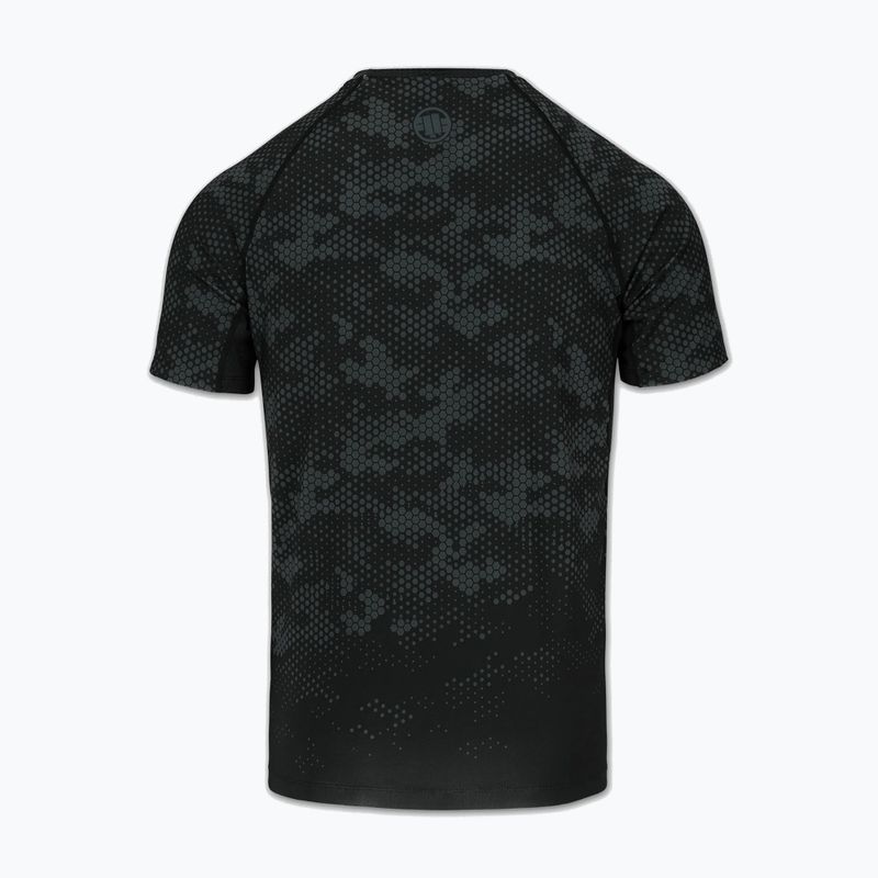 Vyriški marškinėliai Pitbull Hex Camo Hilltop Rashguard olive 4
