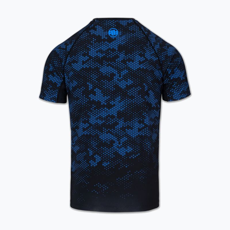 Vyriški marškinėliai Pitbull Hex Camo Hilltop Rashguard blue 4