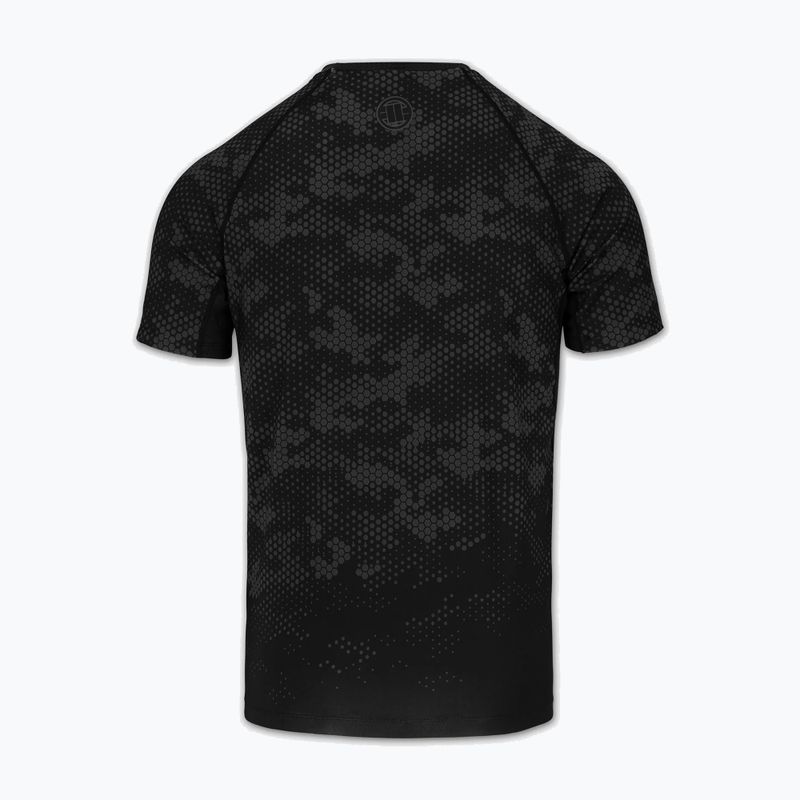 Vyriški marškinėliai Pitbull Hex Camo Hilltop Rashguard black 4