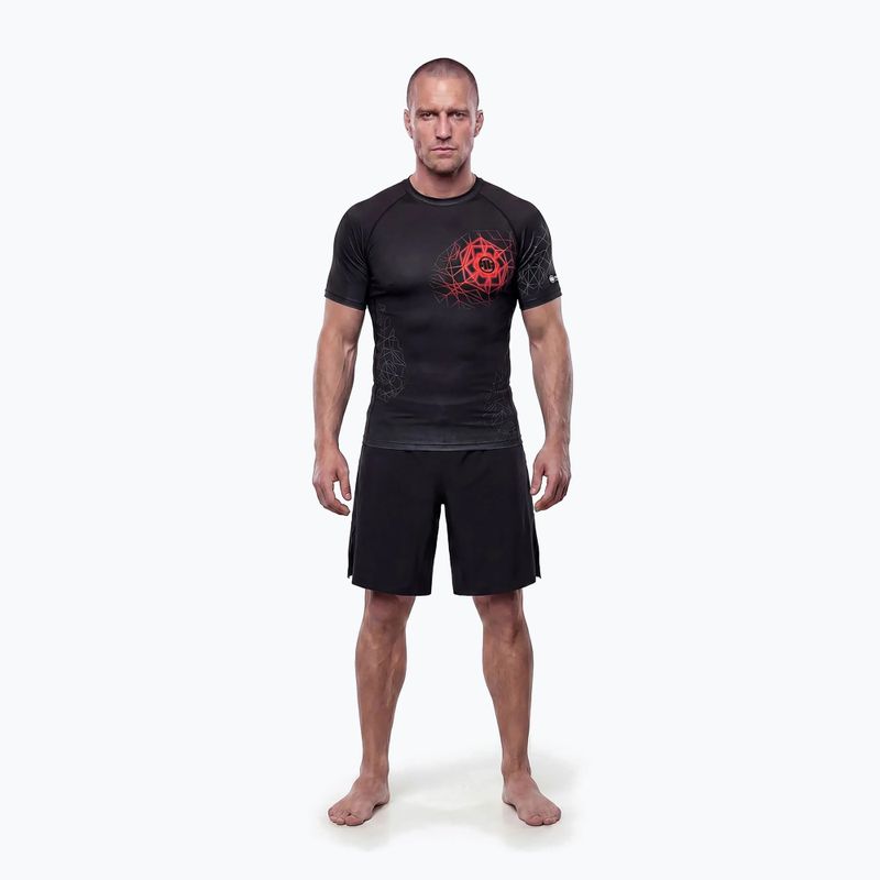 Vyriški marškinėliai Pitbull Ray Rashguard fluo/red 2