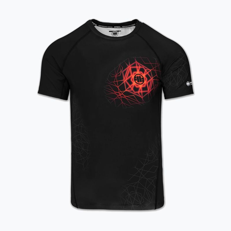 Vyriški marškinėliai Pitbull Ray Rashguard fluo/red 3