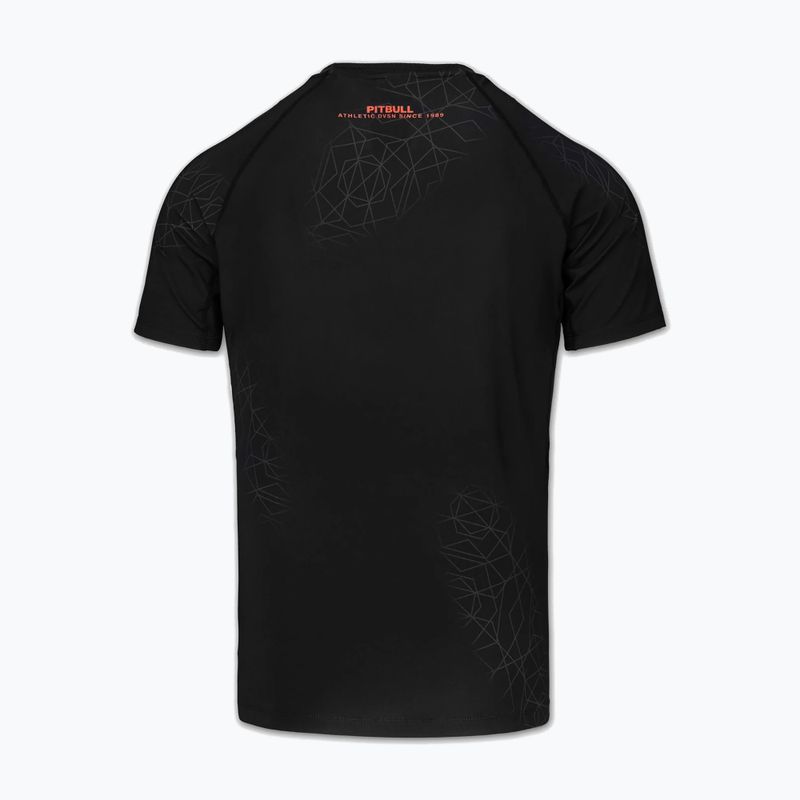 Vyriški marškinėliai Pitbull Ray Rashguard fluo/red 4