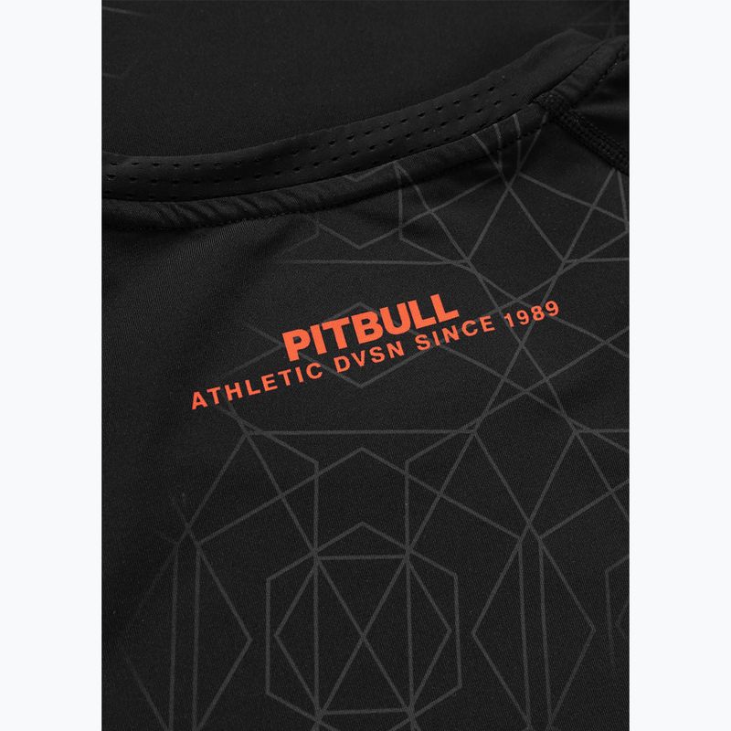 Vyriški marškinėliai Pitbull Ray Rashguard fluo/red 6