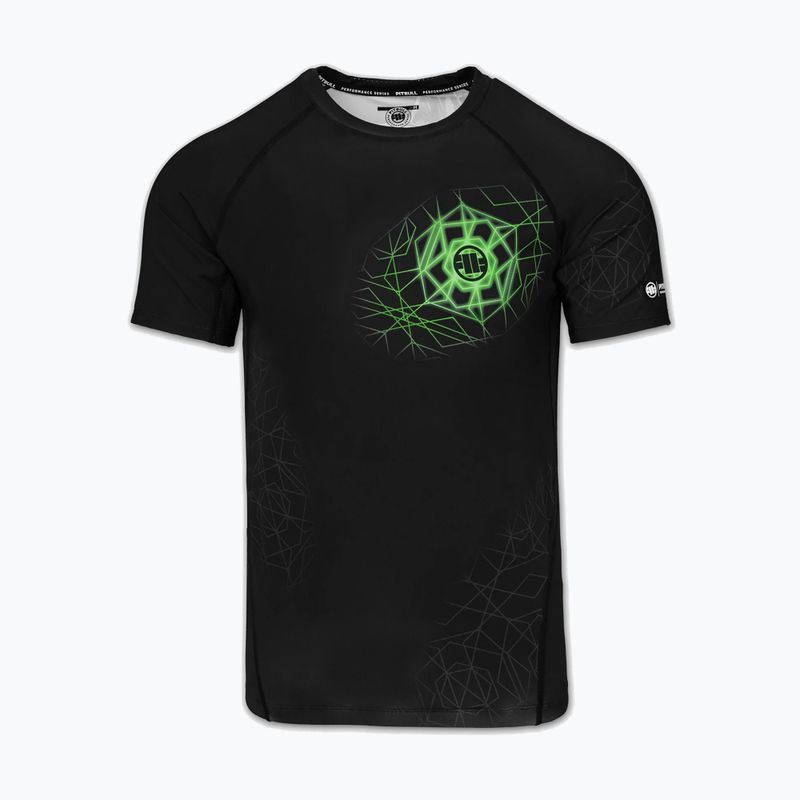 Vyriški marškinėliai Pitbull Ray Rashguard fluo green 3