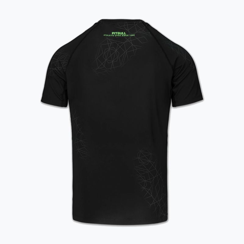 Vyriški marškinėliai Pitbull Ray Rashguard fluo green 4