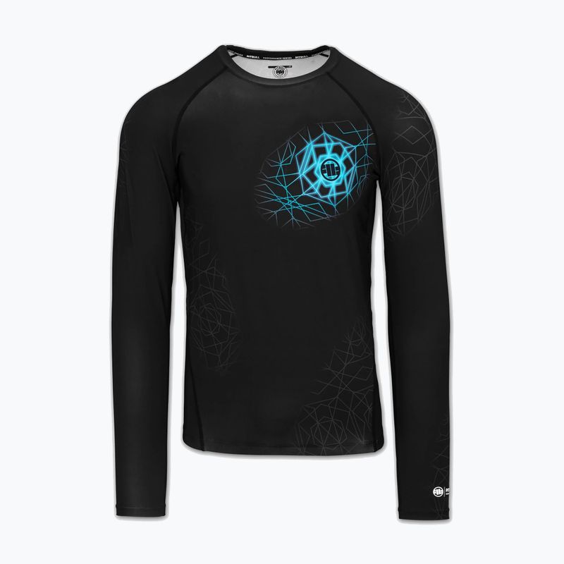 Vyriškas ilgomis rankovėmis rashguardas Pitbull Ray Rashguard sky blue 3