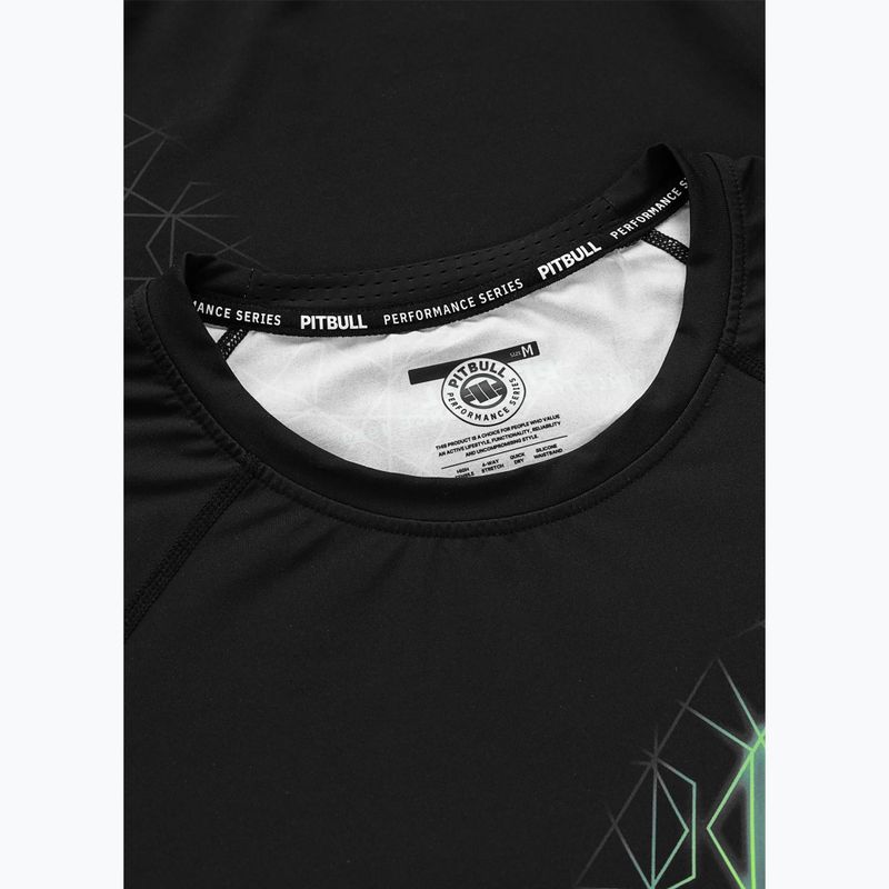 Vyriškas ilgomis rankovėmis rashguardas Pitbull Ray Rashguard fluo green 5