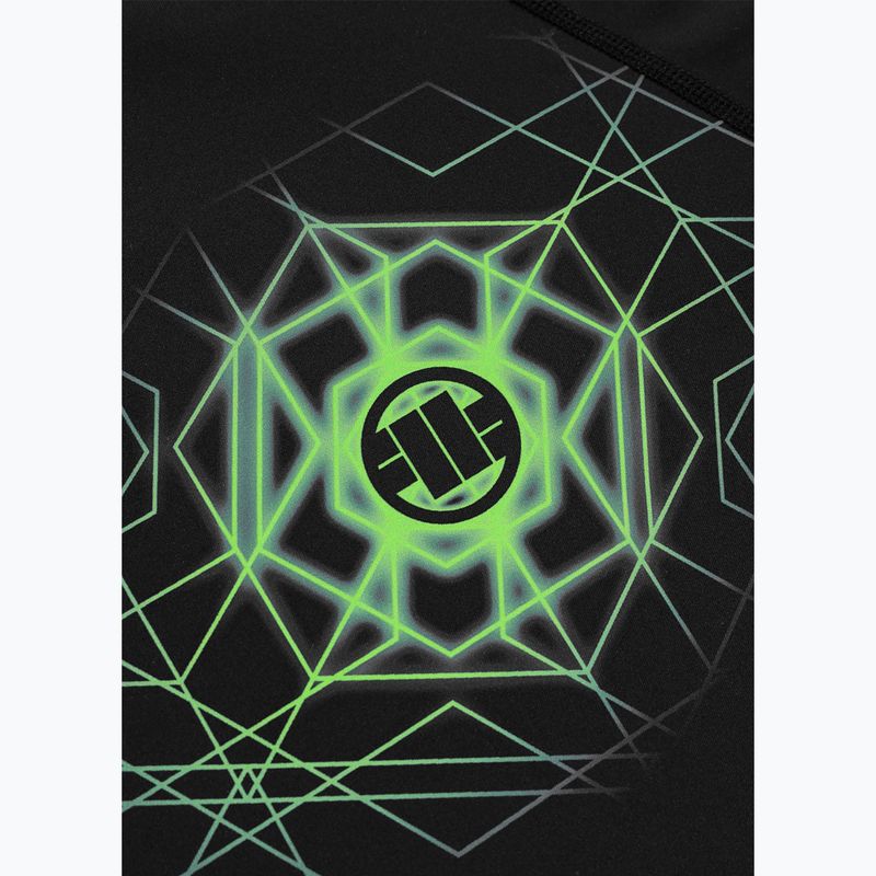 Vyriškas ilgomis rankovėmis rashguardas Pitbull Ray Rashguard fluo green 6