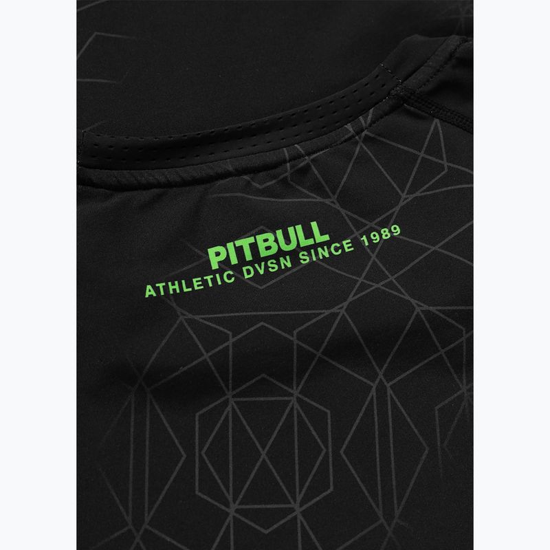 Vyriškas ilgomis rankovėmis rashguardas Pitbull Ray Rashguard fluo green 7