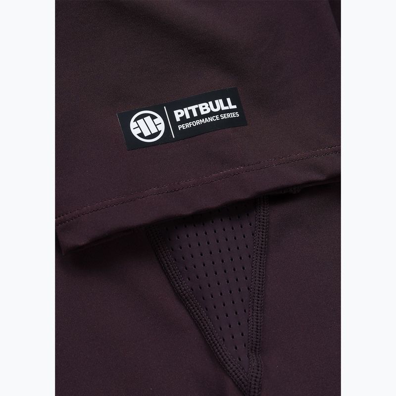 Vyriški marškinėliai Pitbull Rashguard Logo Palms brown 8