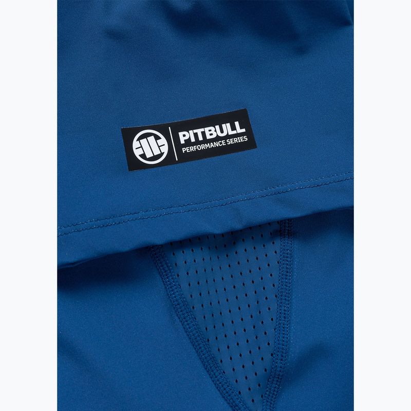 Vyriški marškinėliai Pitbull Rashguard Logo Palms blue 8