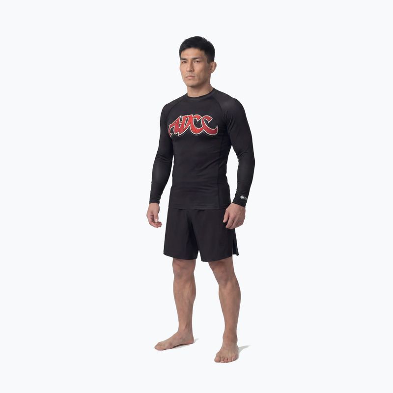 Vyriškas ilgomis rankovėmis rashguardas Pitbull ADCC Rashguard black 2