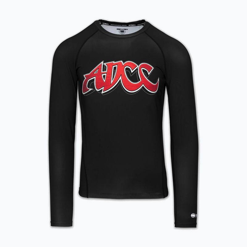 Vyriškas ilgomis rankovėmis rashguardas Pitbull ADCC Rashguard black 3