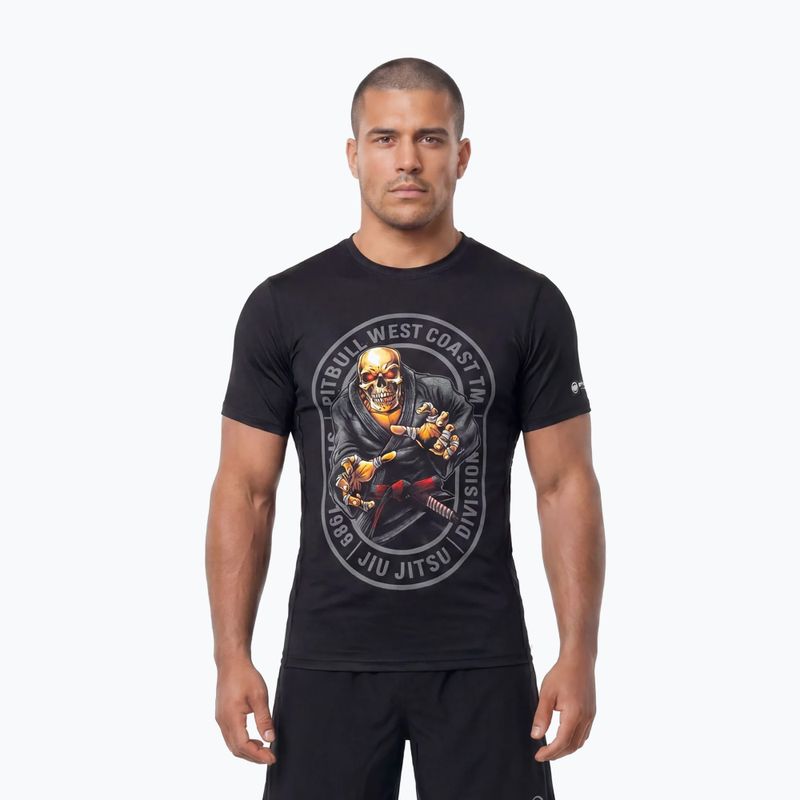Vyriški marškinėliai Pitbull Mesh Jiu Jitsu black