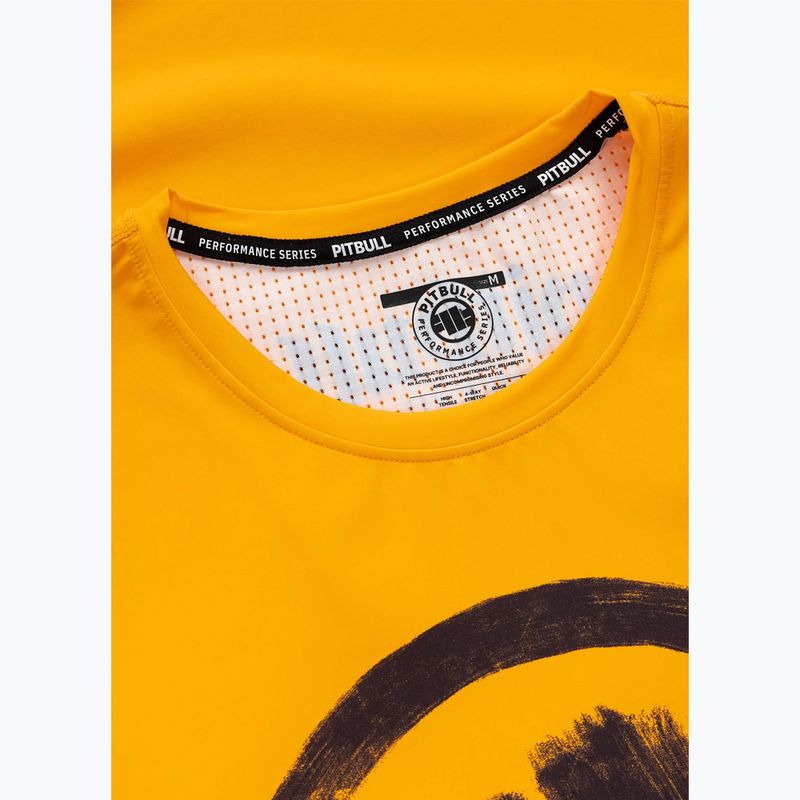 Vyriški marškinėliai Pitbull Palms mesh yellow logo 6