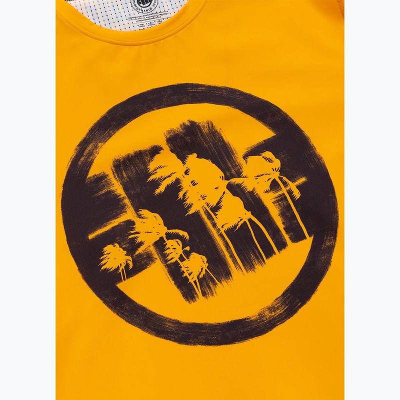 Vyriški marškinėliai Pitbull Palms mesh yellow logo 7