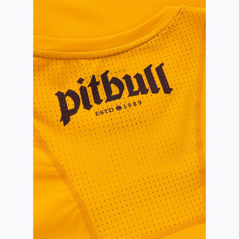 Vyriški marškinėliai Pitbull Palms mesh yellow logo 8