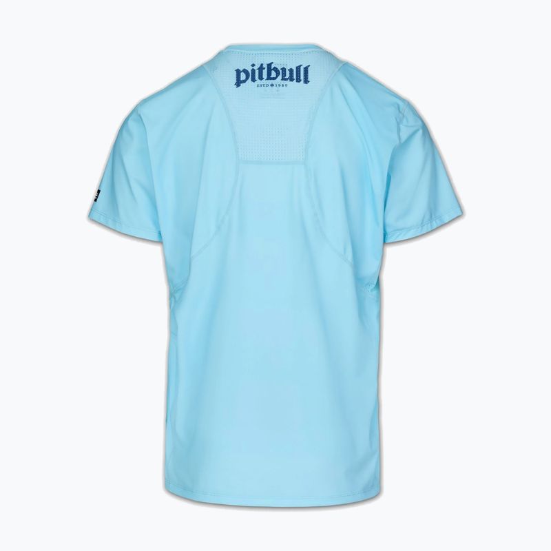 Vyriški marškinėliai Pitbull Palms mesh light blue logo 4