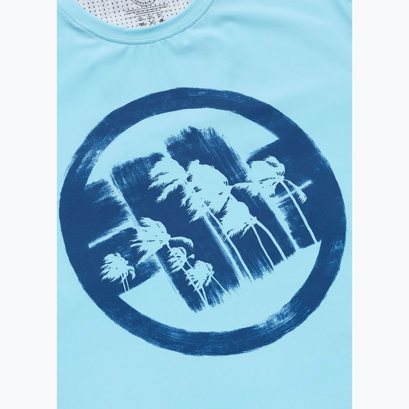 Vyriški marškinėliai Pitbull Palms mesh light blue logo 6