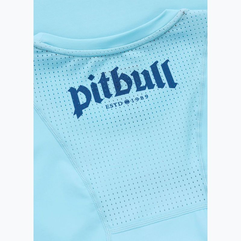 Vyriški marškinėliai Pitbull Palms mesh light blue logo 7